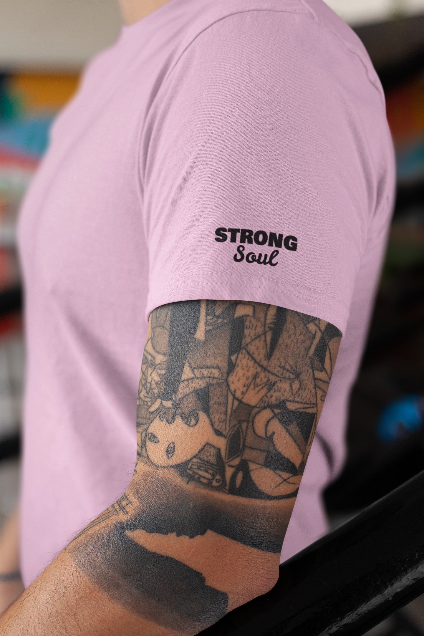 Gym T Shirt - Think Big with premium cotton Lycra. The Sports T Shirt by Strong Soul