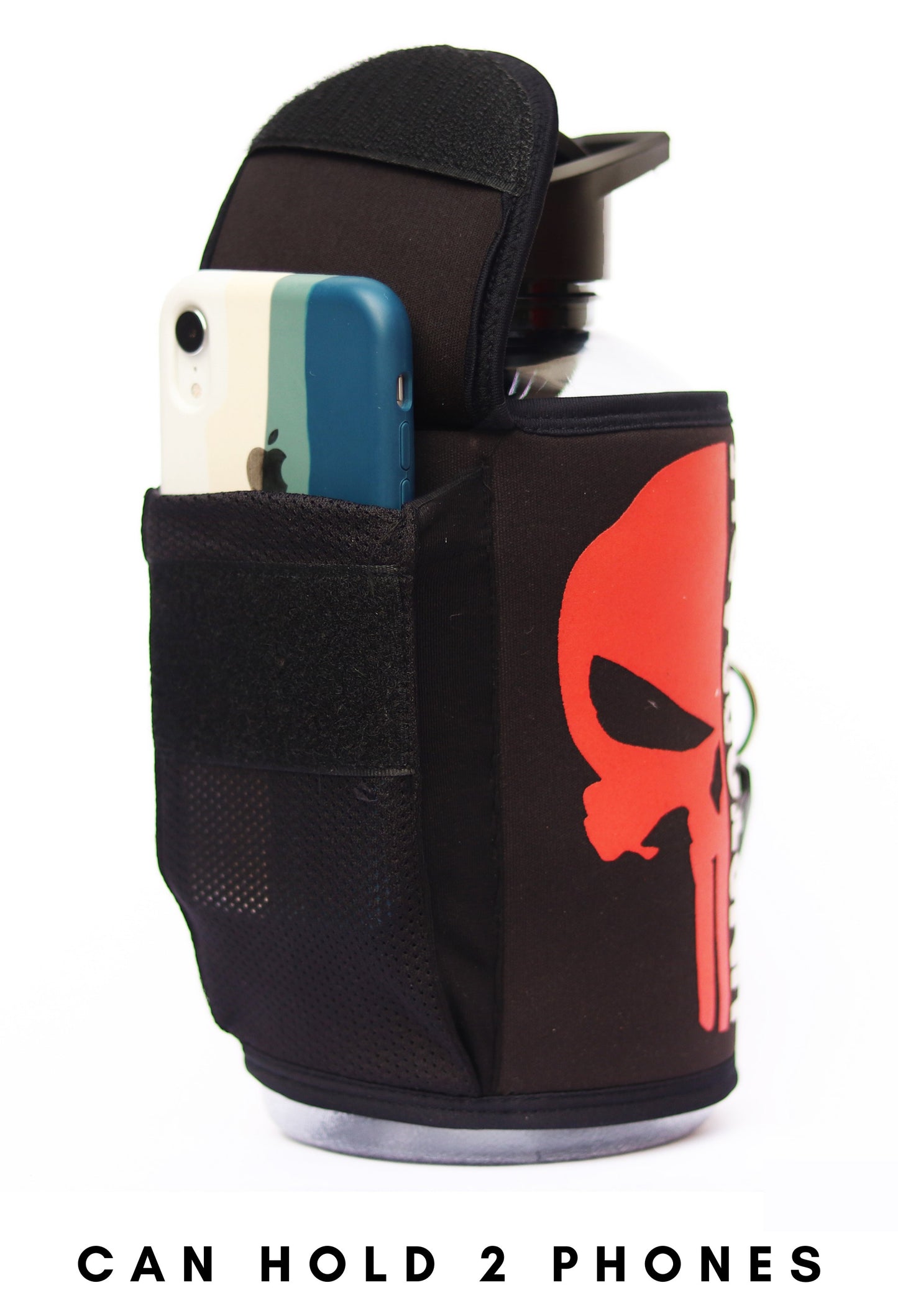 Gym bottle - Unstoppable - Gym Gallon 1.5L - With phone pocket and key holder - Strong soul