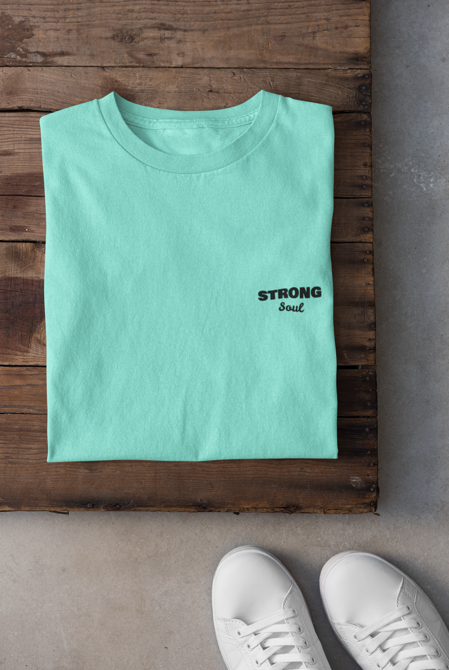 Sea Green Solid - Gym T Shirt Strong Soul Shirts & Tops