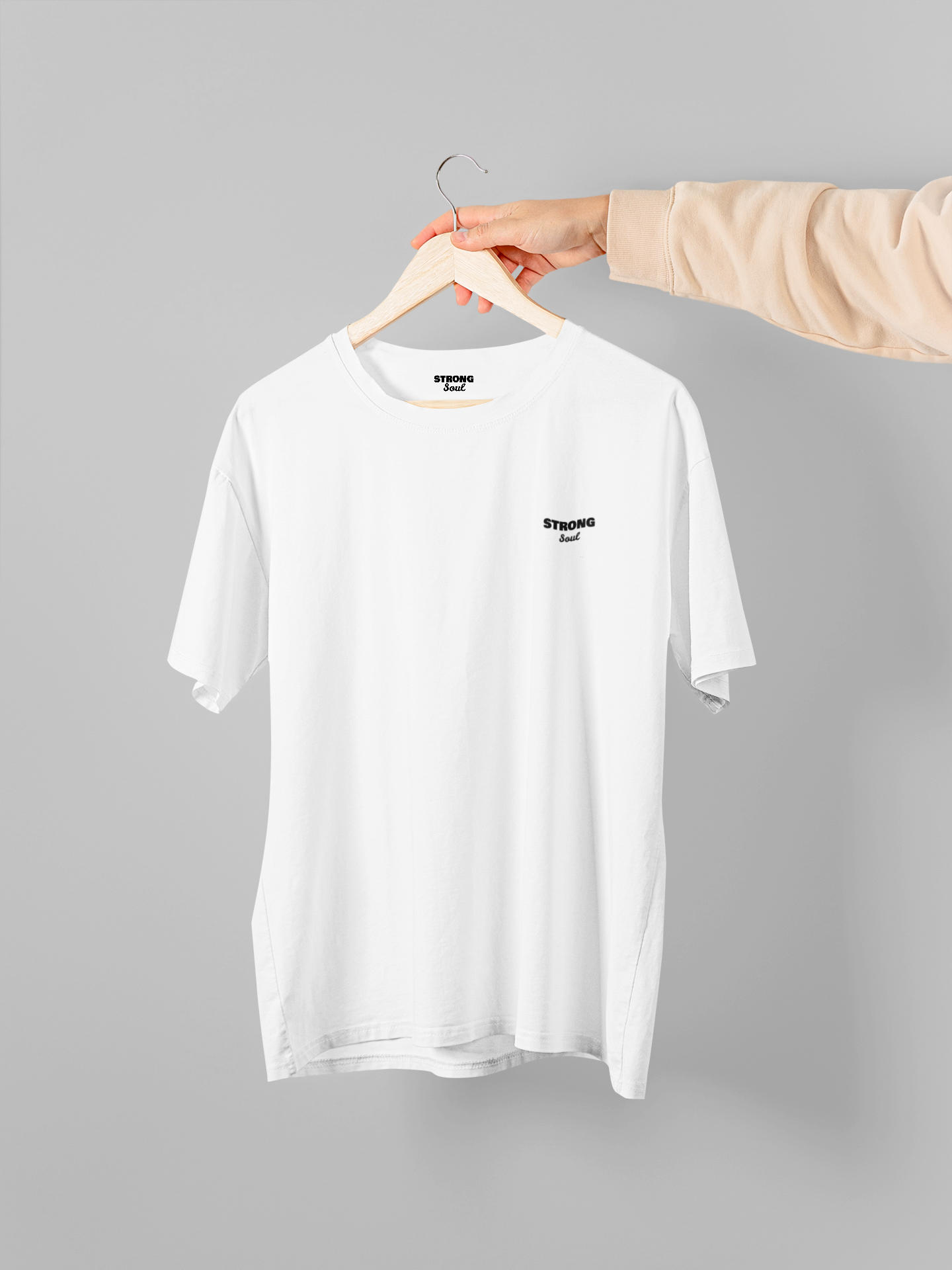White Solid - Gym T Shirt Strong Soul Shirts & Tops