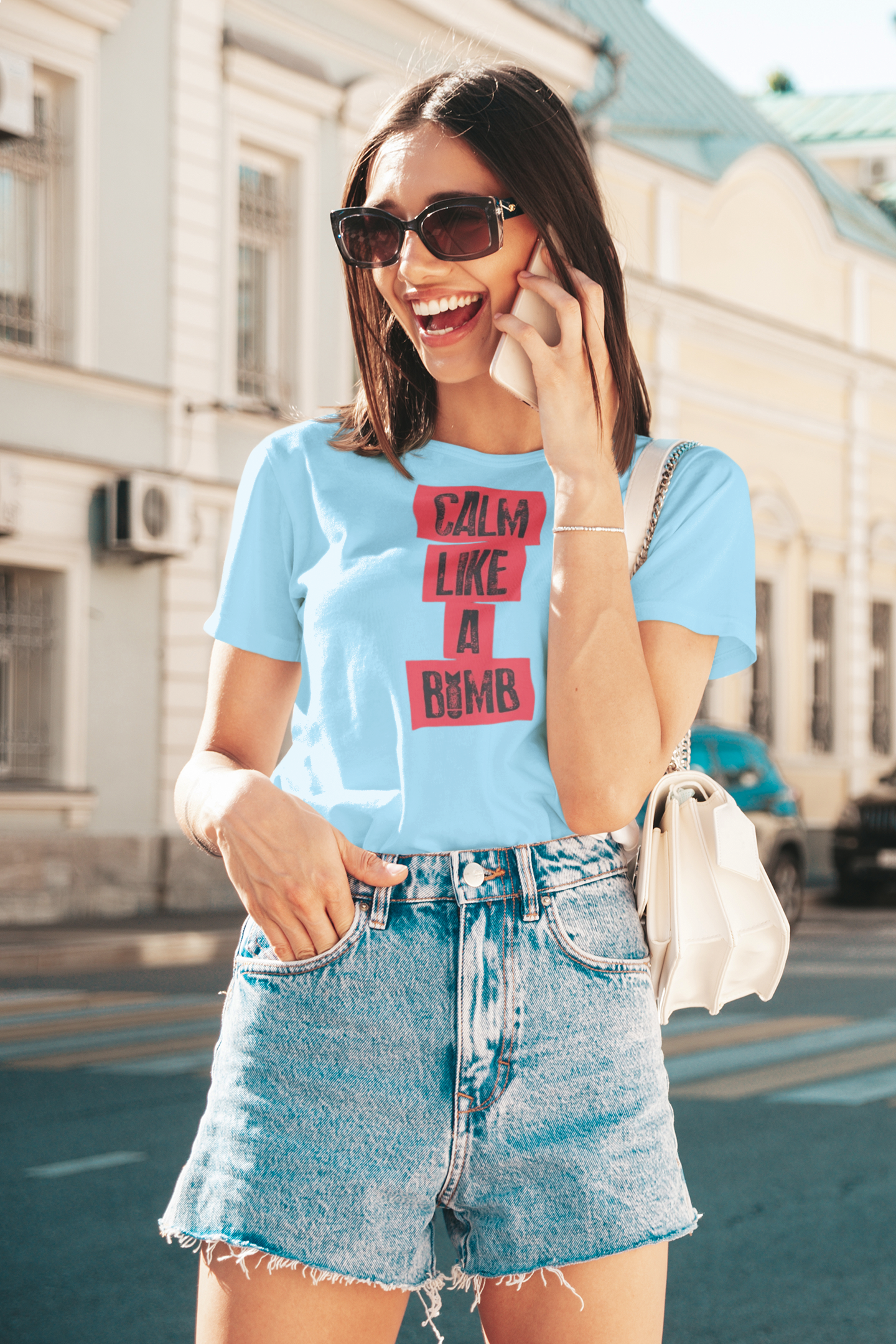 Calm Like A Bomb - Gym T Shirt Strong Soul Shirts & Tops