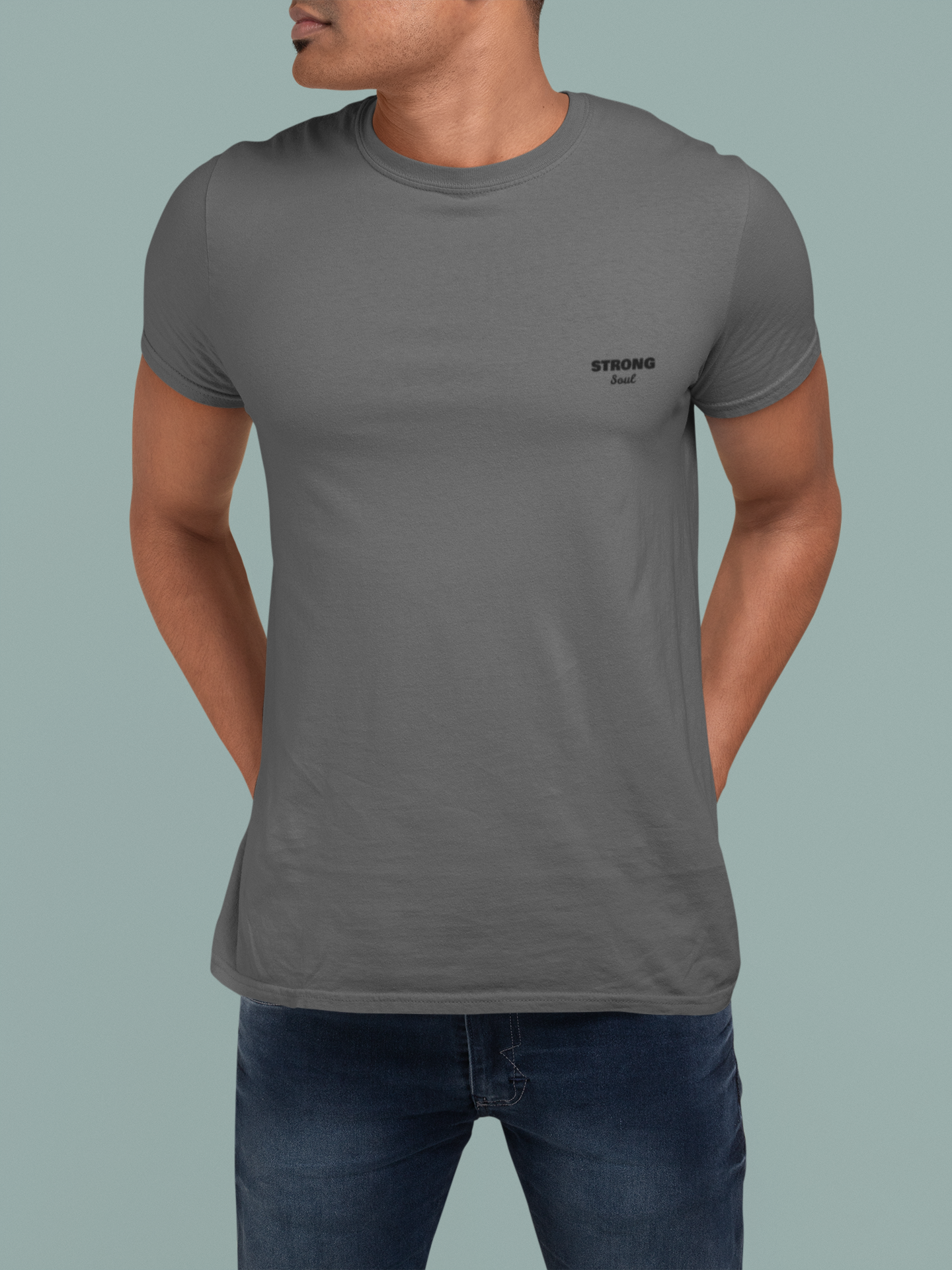 Solid gray t discount shirt