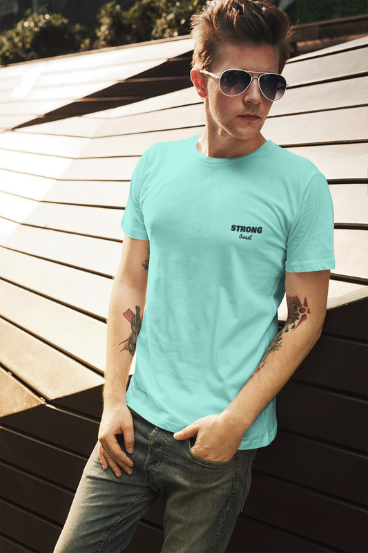 Sea Green Solid - Gym T Shirt Strong Soul Shirts & Tops