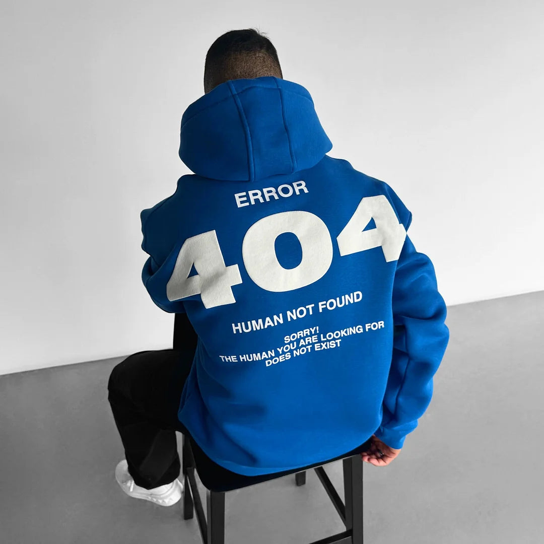 404 Not Found - Royal Blue - Oversize Hoodie - 400 GSM