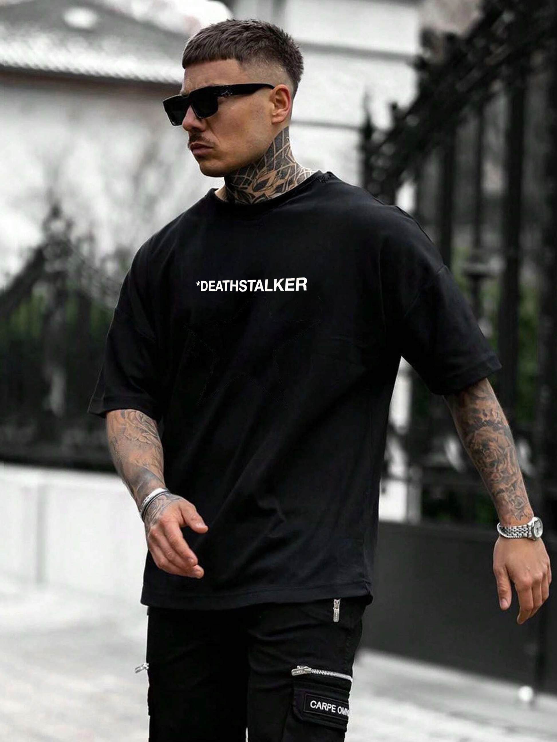 The Deathstalker - Black - Gym Oversized T Shirt Strong Soul Shirts & Tops