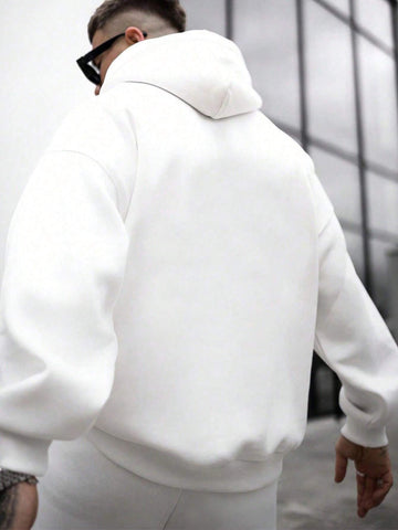 White Hoodie And Sweatpants Co-ord Set 15 Days Return