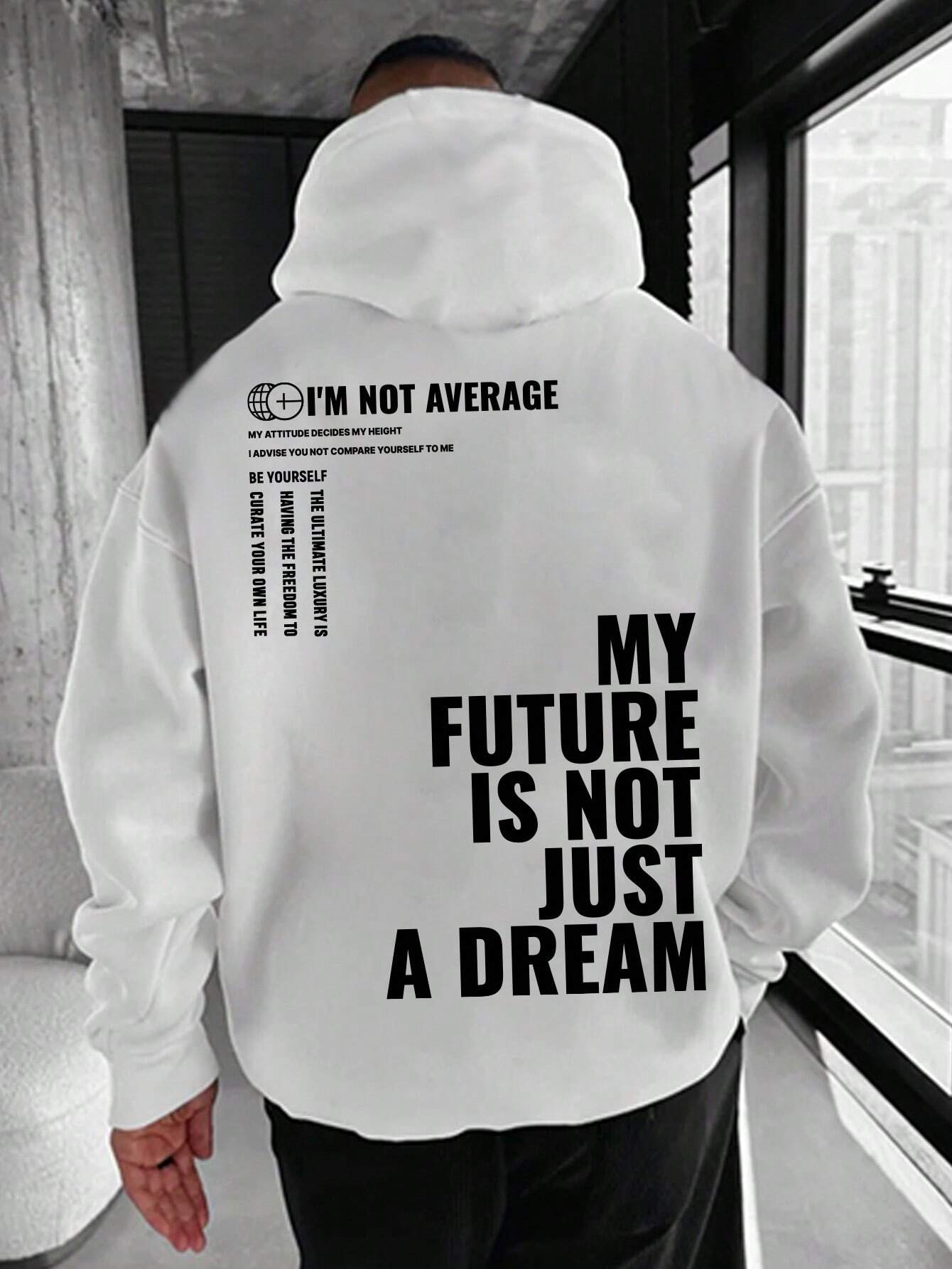 My Future - White - Oversized Hoodie 400 GSM