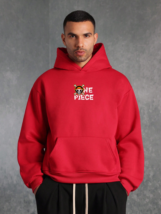 One Piece Punch - Red - Oversized Hoodie 400 GSM