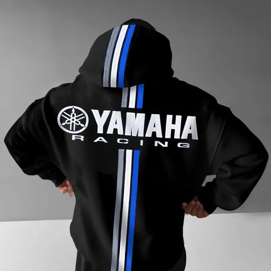 Racing BLACK 3 Strips - Oversized Hoodie 400 GSM