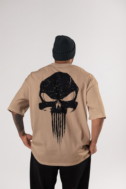 Long Skull Punisher 2.0 - Gym Oversized T Shirt Strong Soul Shirts & Tops