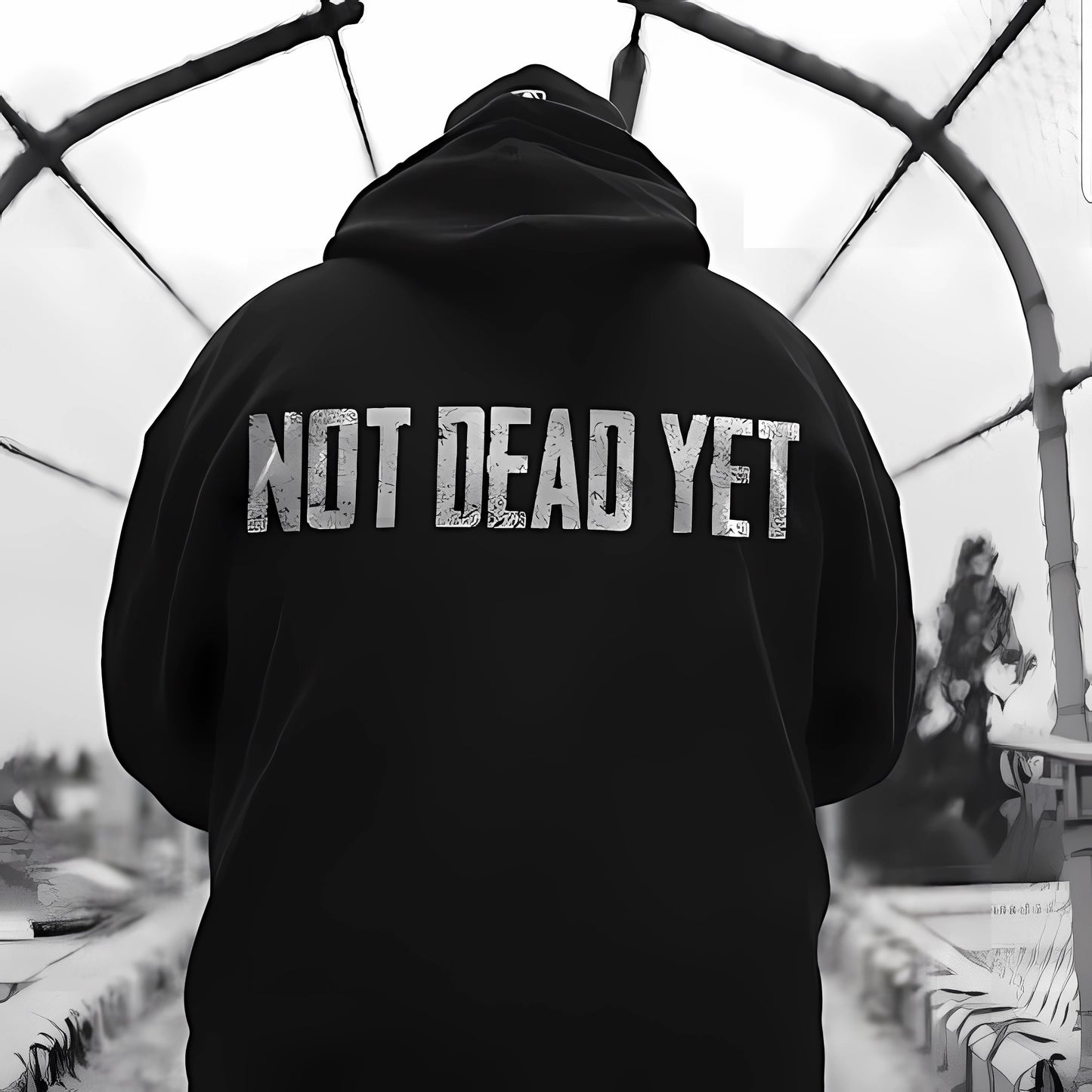 Not Dead Yet - Black - Unisex Hoodie