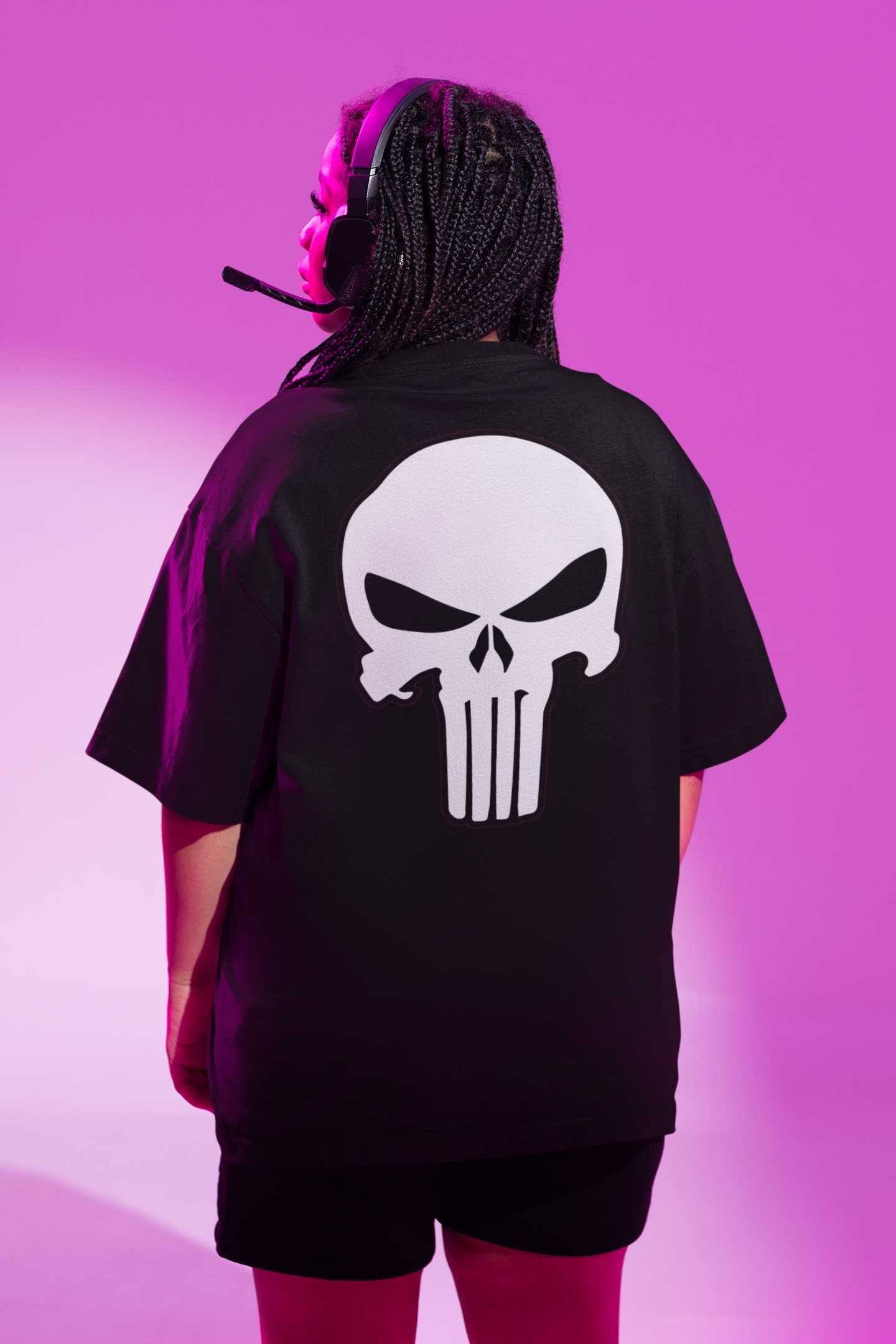 Big Punisher Black - Oversized T Shirt Strong Soul Shirts & Tops