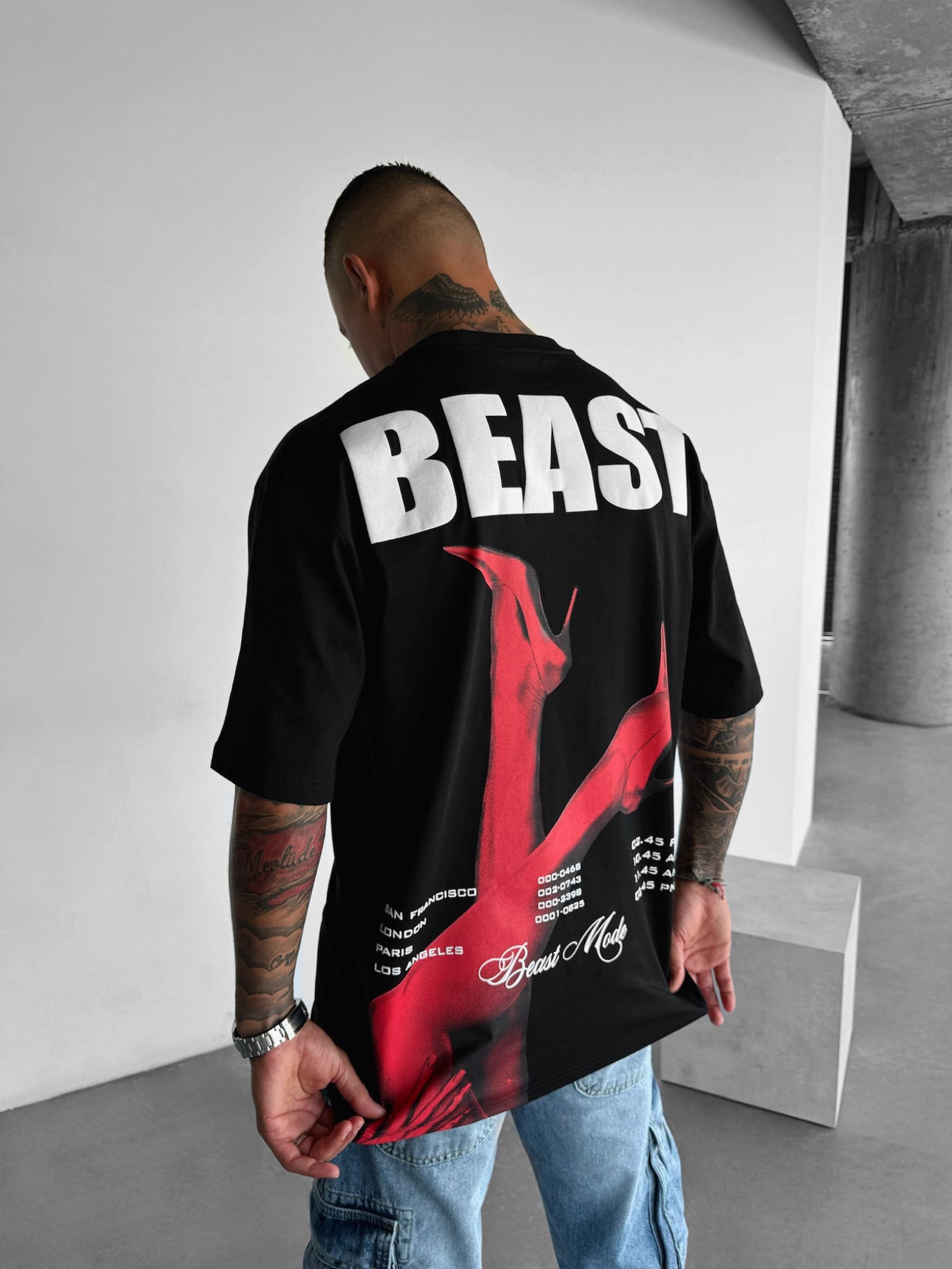 Beast Flight - Black - Oversized T Shirt Strong Soul Shirts & Tops