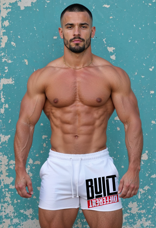 White - Built Different - Short Shorts 101