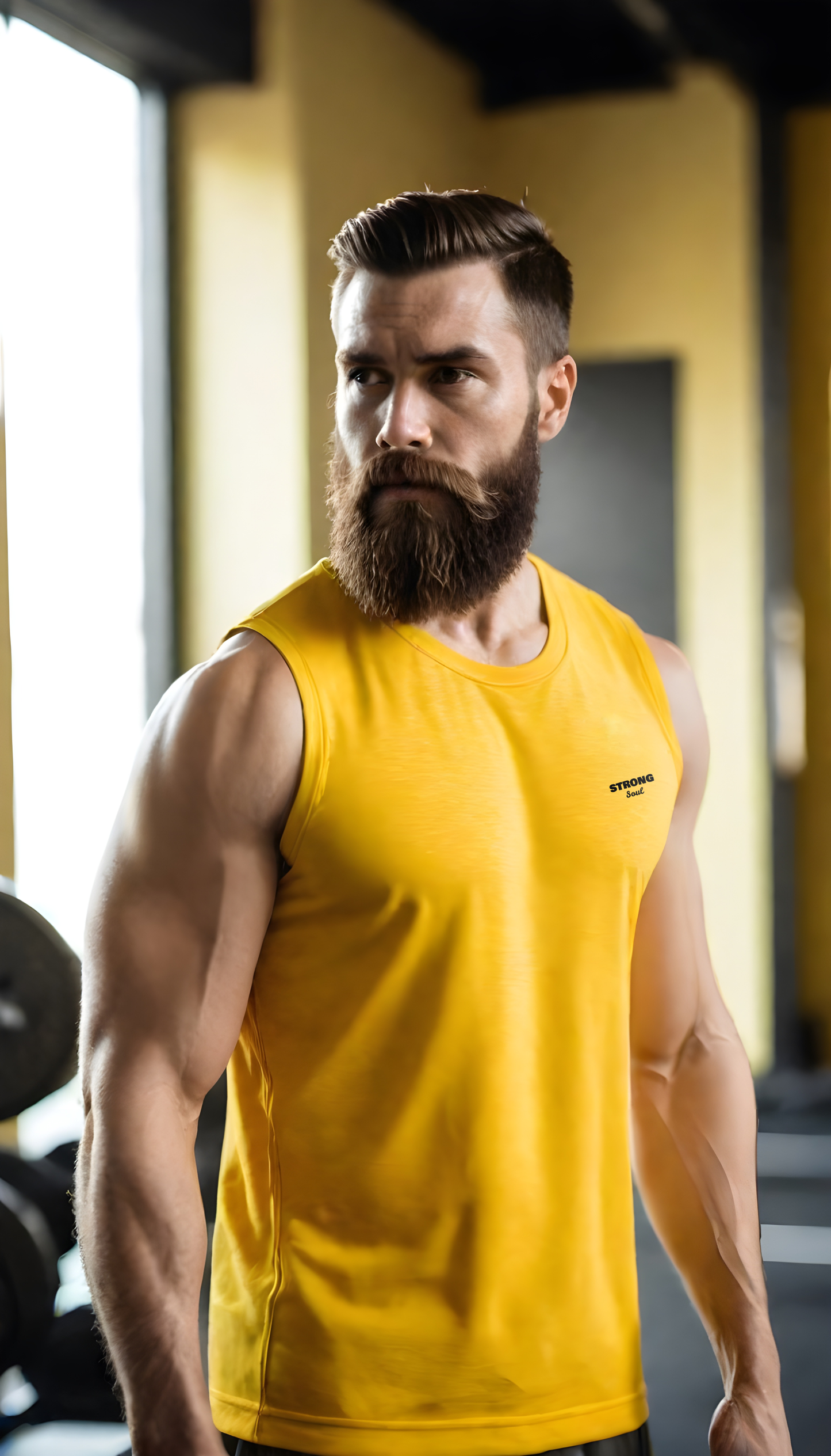 Yellow StrongFlex Elite Tank - Apple Cut Strong Soul Tanks