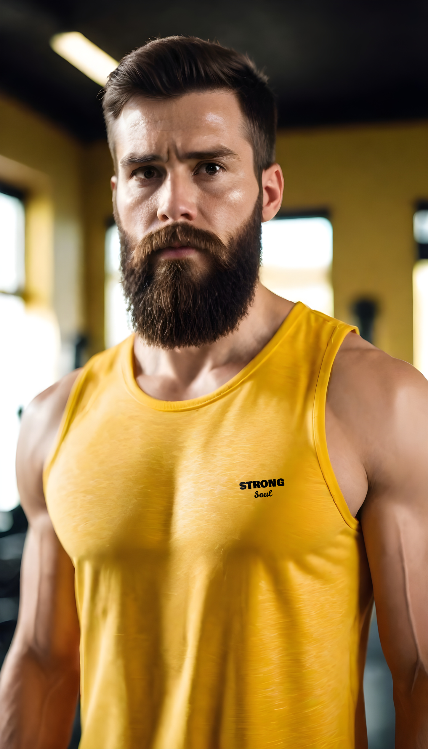 Yellow StrongFlex Elite Tank - Apple Cut Strong Soul Tanks