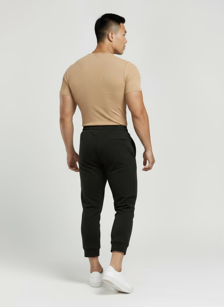 Biege - Slim Fit - T-Shirt Ribbed