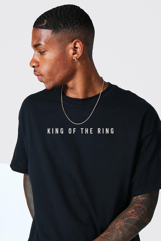 T-Shirt - Black - King Of The Ring - Oversized