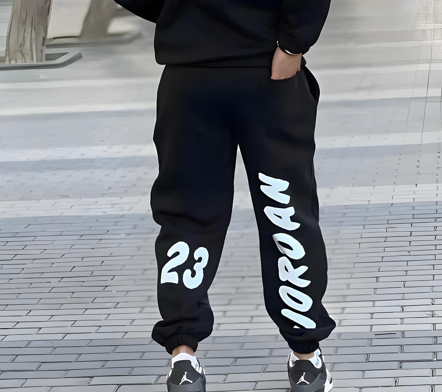 23 Air Black - Hoodie And Sweatpants - Co-ord Set