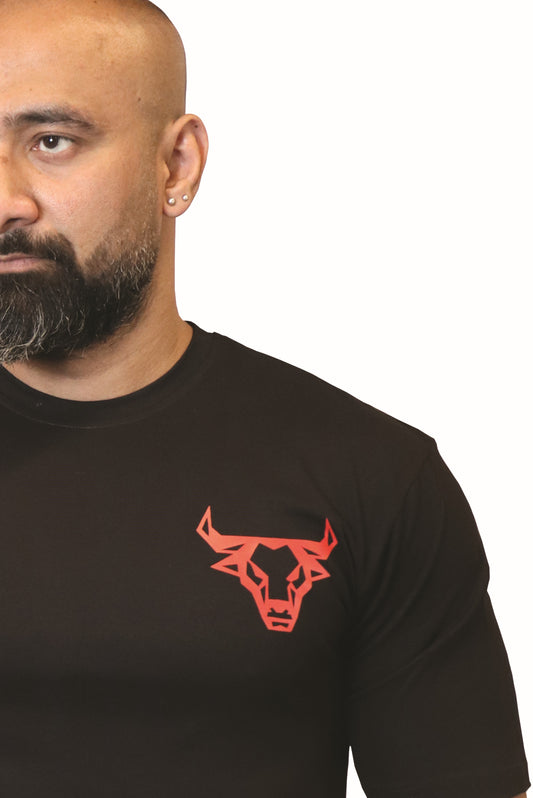 The BULL - Black - Gym Oversized T Shirt Strong Soul Shirts & Tops