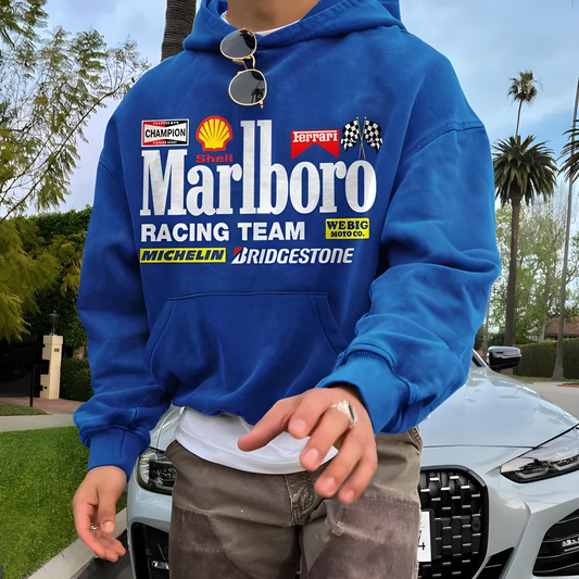 Racing Brands Hoodie - Blue - Oversized Hoodie 400 GSM