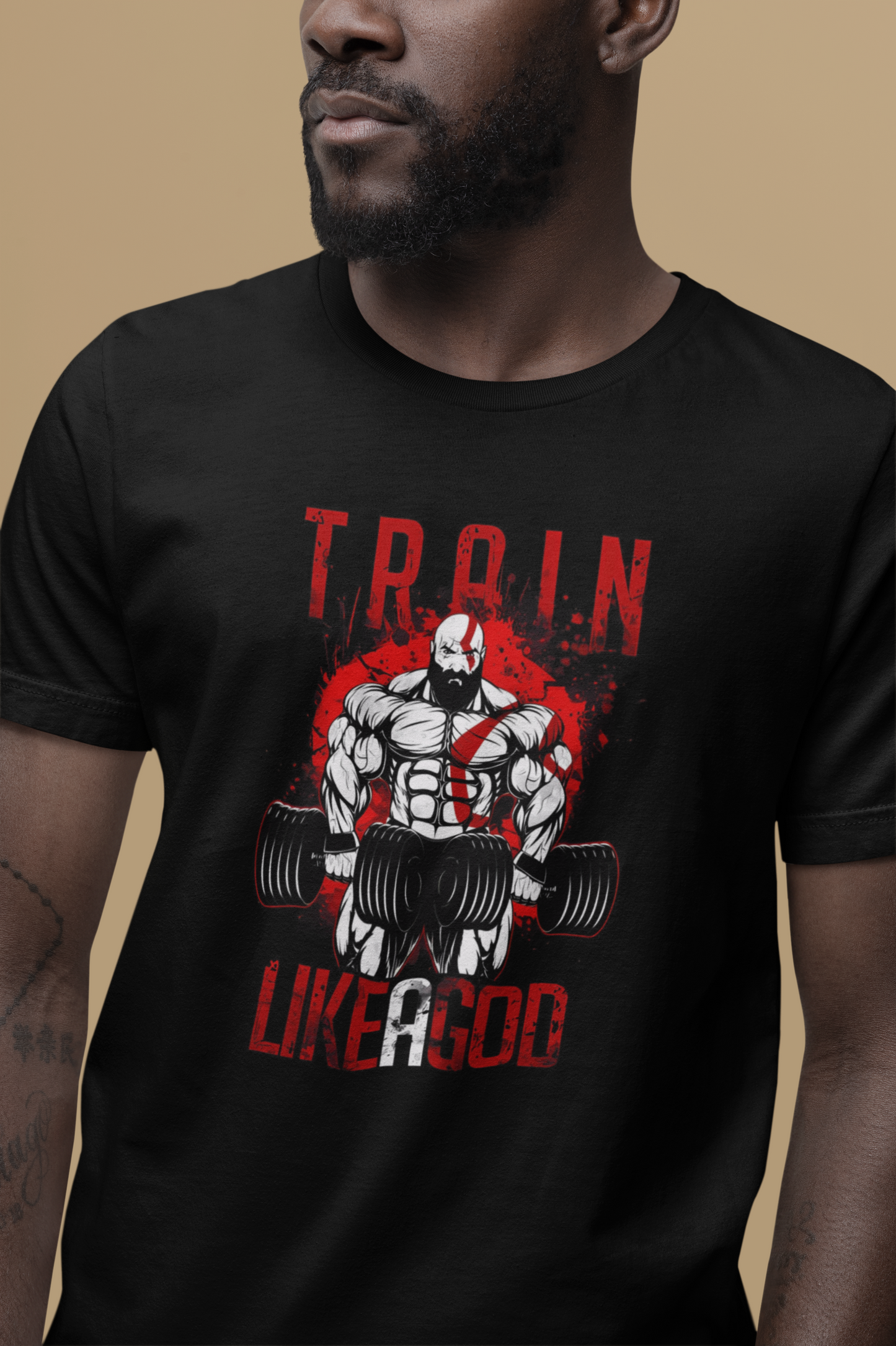 Train like a god - Gym Oversized T Shirt Strong Soul Shirts & Tops