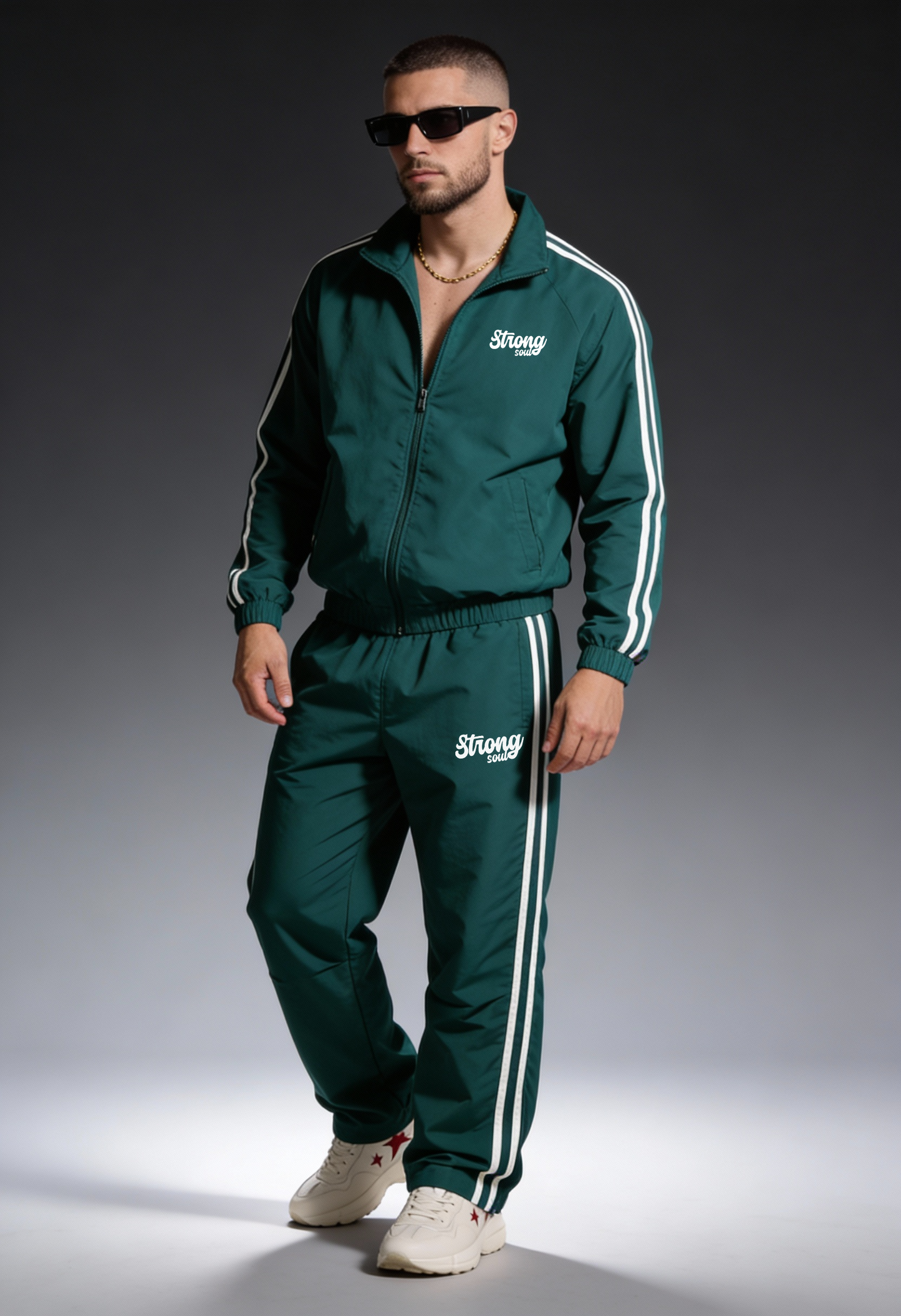 TS101 - Emerald Green - Summer TrackSuit