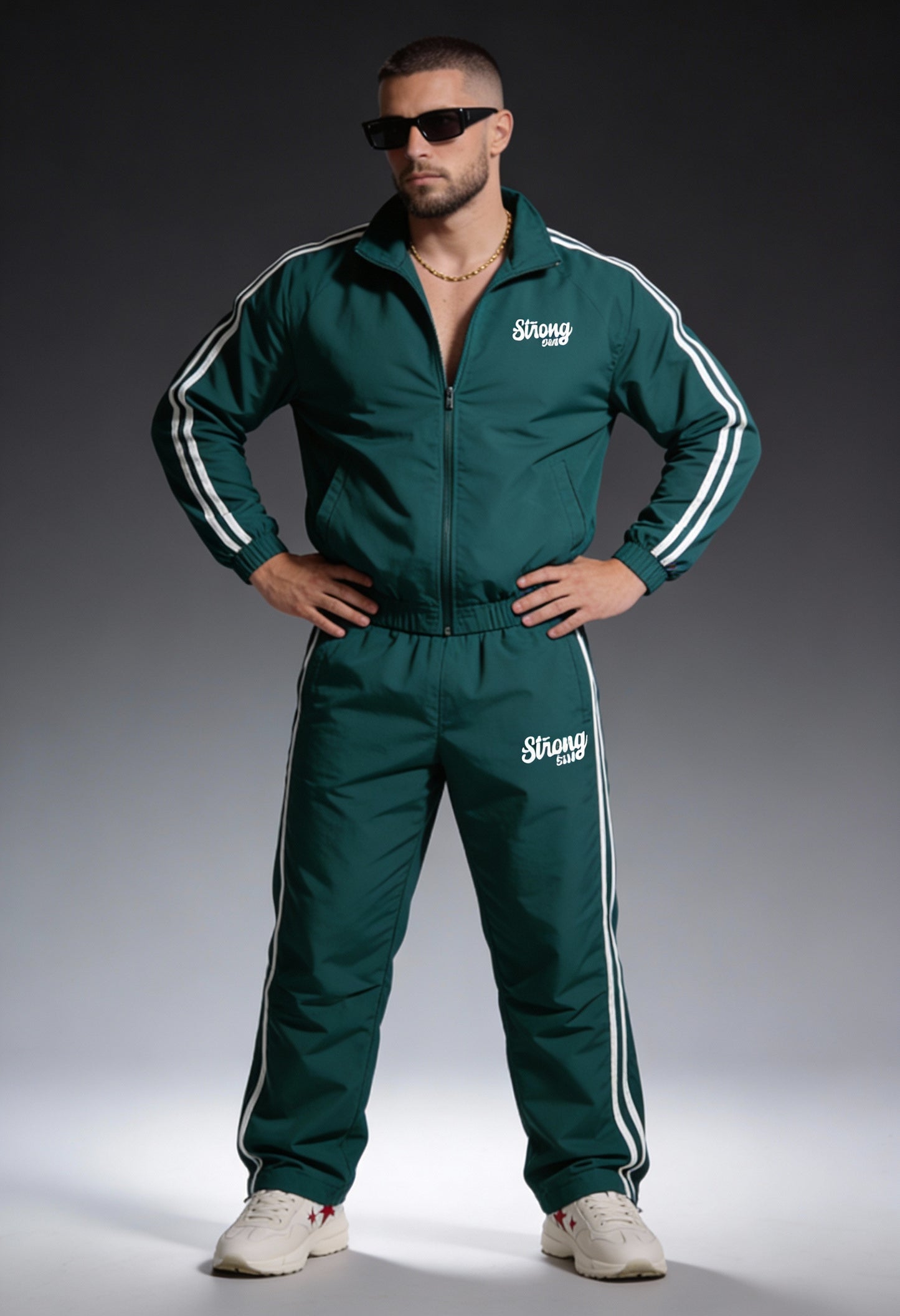 TS101 - Emerald Green - Summer TrackSuit