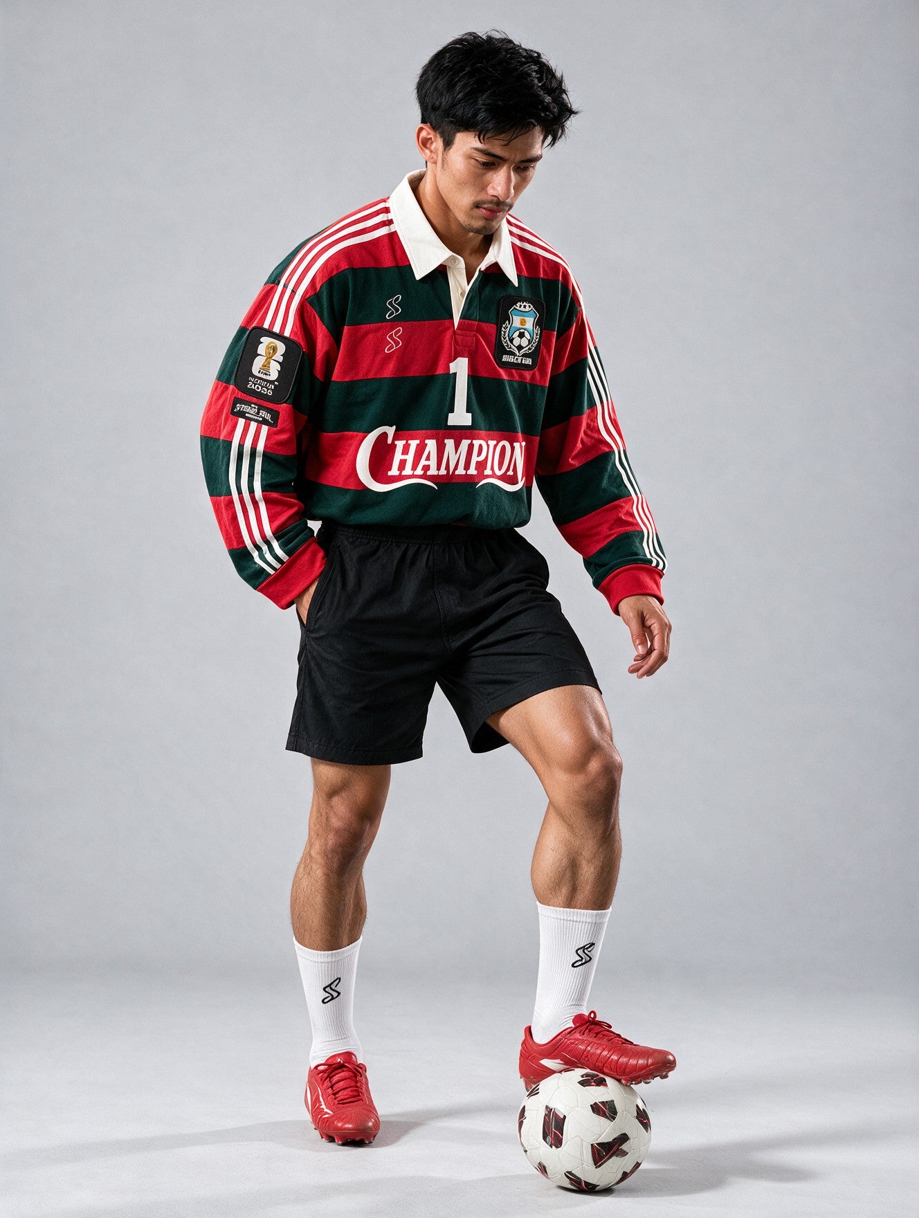 Red - Champion 1 - Rugby T-Shirt