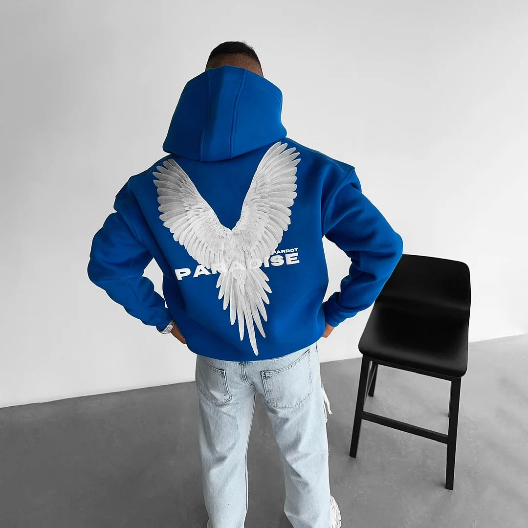 Paradise - Royal Blue - Oversize Hoodie - 400 GSM