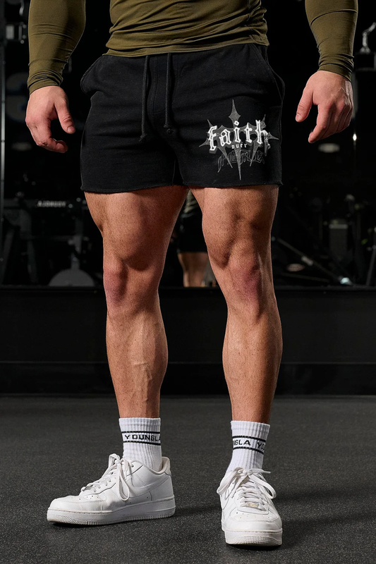 Black - Faith Over Fear - Short Shorts 101