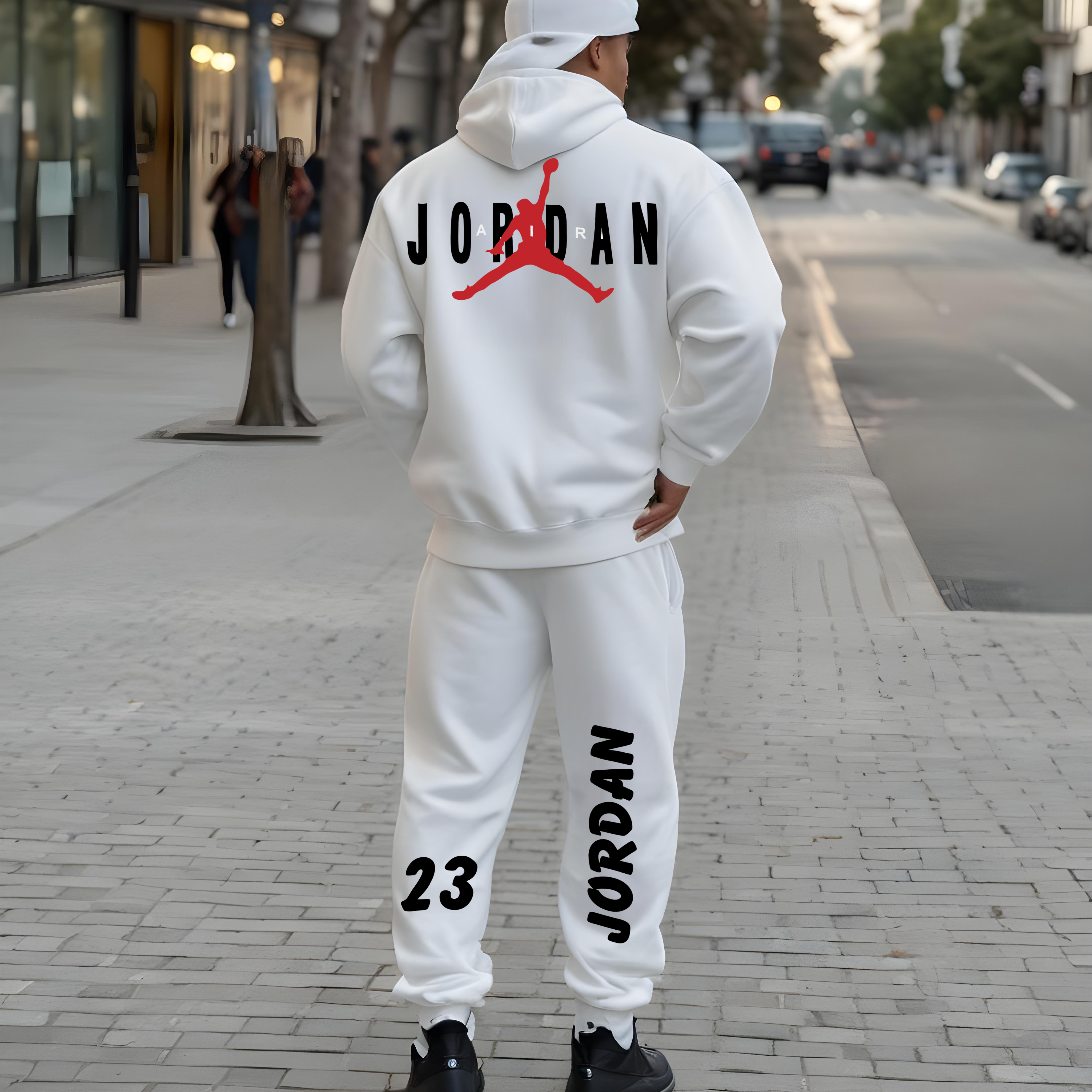 White - Hoodie And Sweatpants - Co-ord Set - 15 Days Return