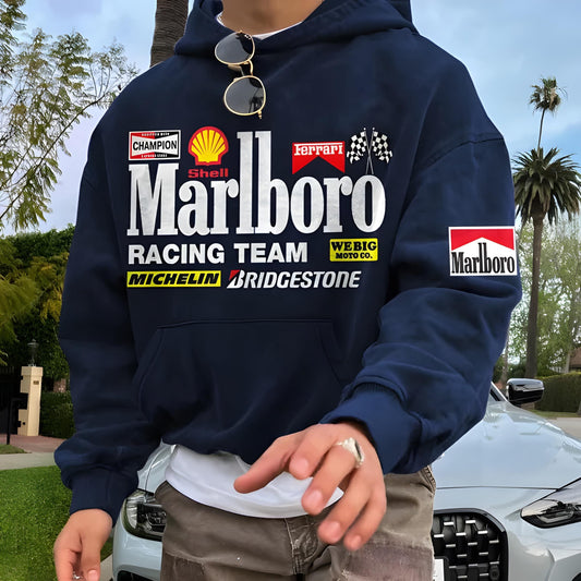 Racing Brands Hoodie - Dark Blue - Oversized Hoodie 400 GSM