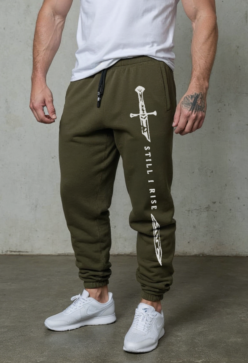 Strength Athelete - Joggers P106 - Army Green Strong Soul Track Pants