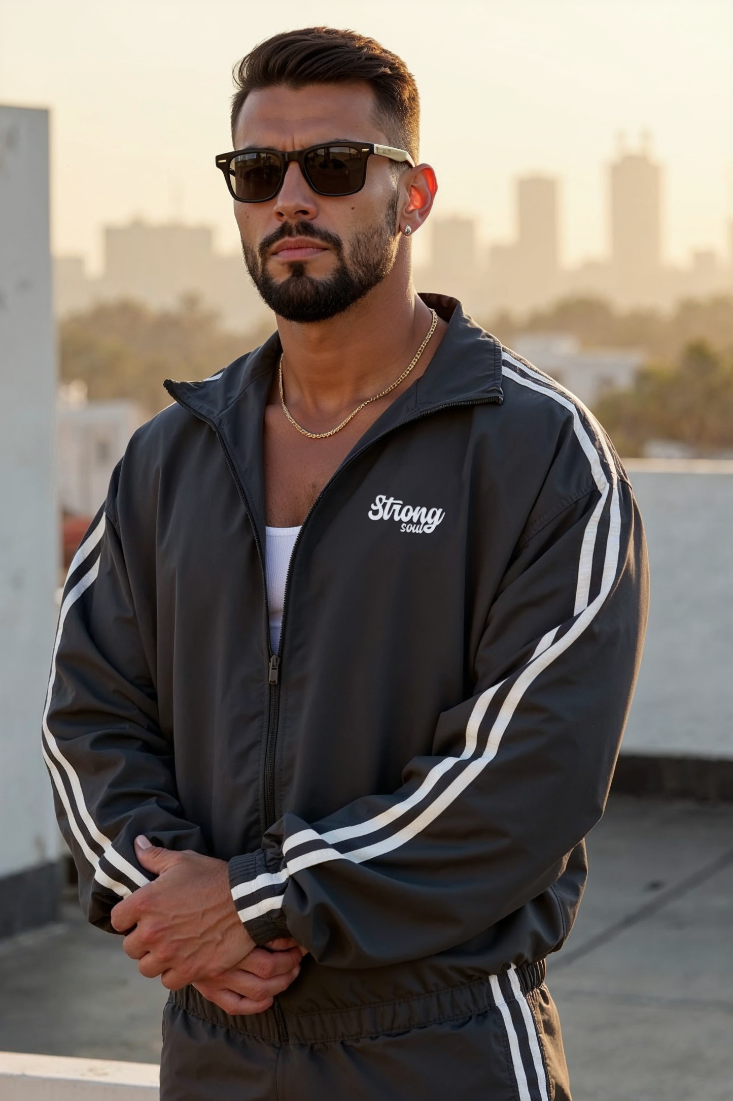 TS101 - Charcoal - Summer TrackSuit