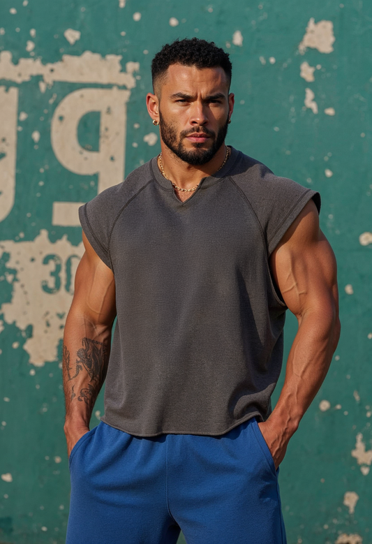 Black - T107 - Gym Vintage Cut Offs (Copy) Strong Soul Tanks