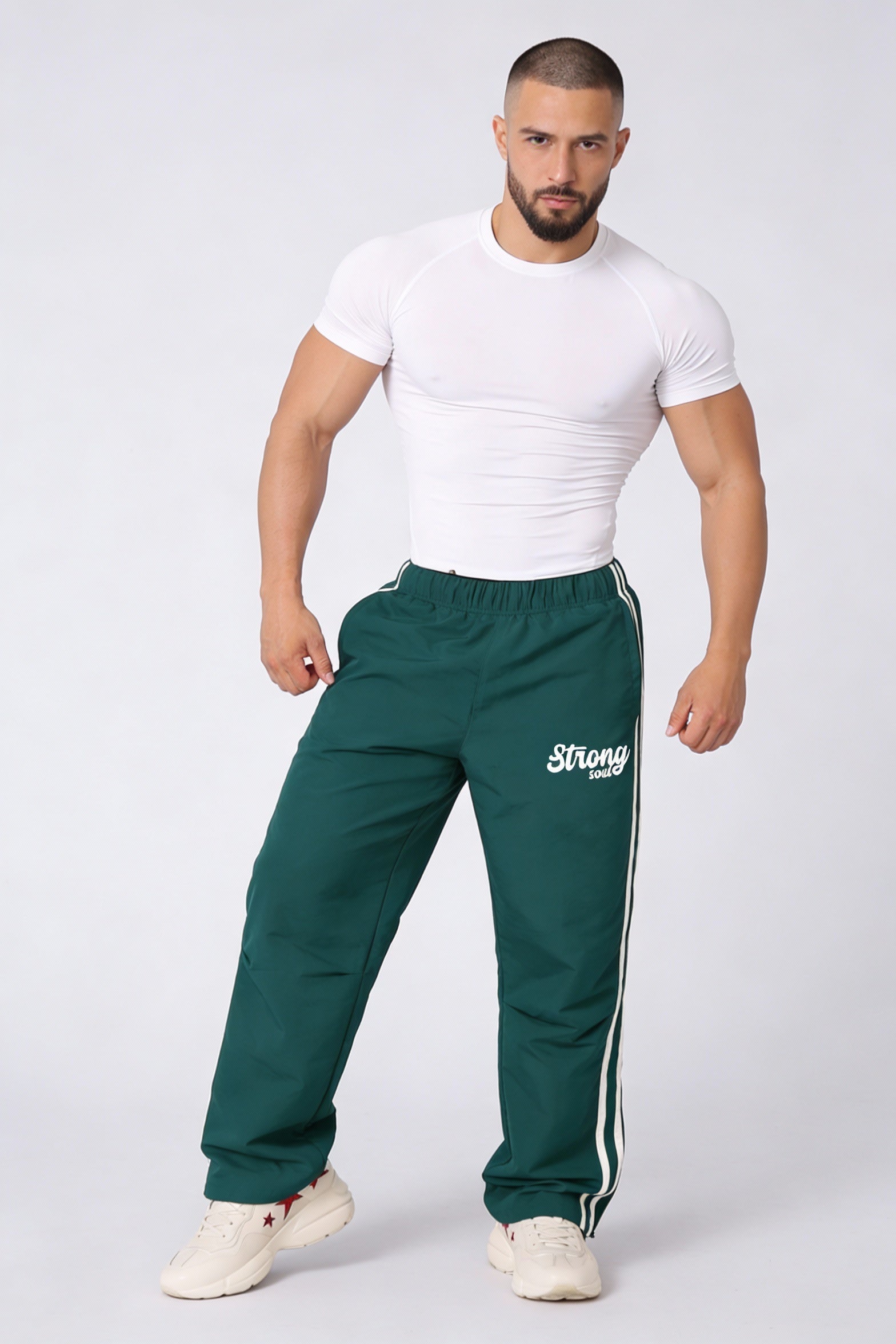 TS101 - Emerald Green - Flagship TrackSuit Strong Soul Track Pants