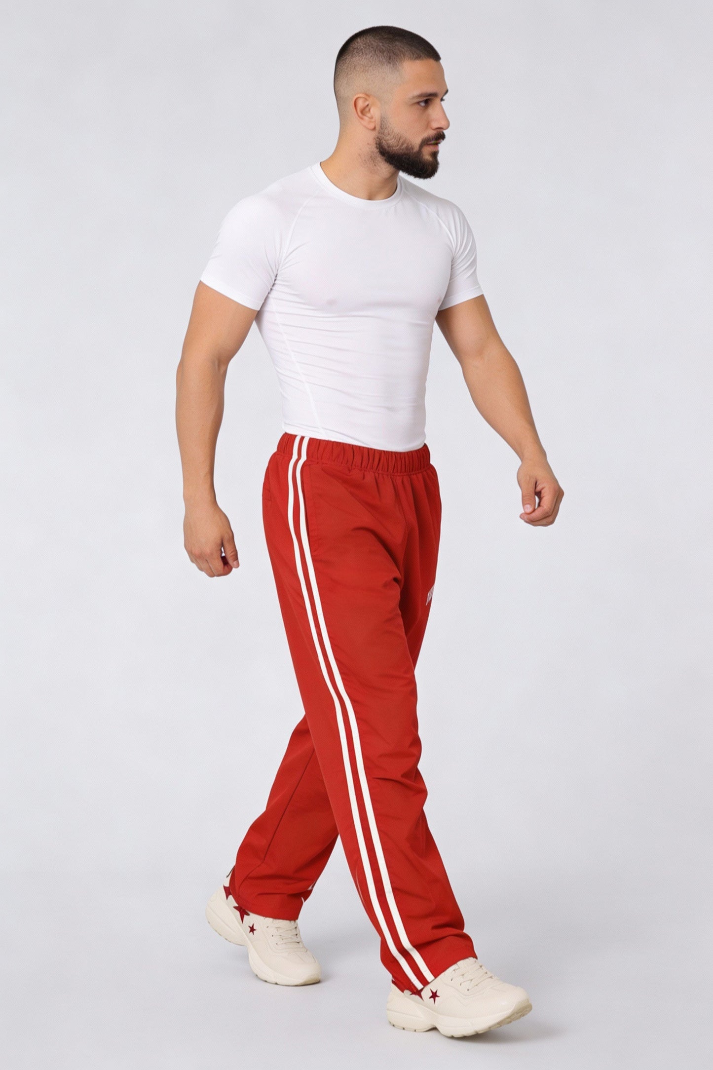 TS101 - Red - Summer TrackSuit Strong Soul Track Pants