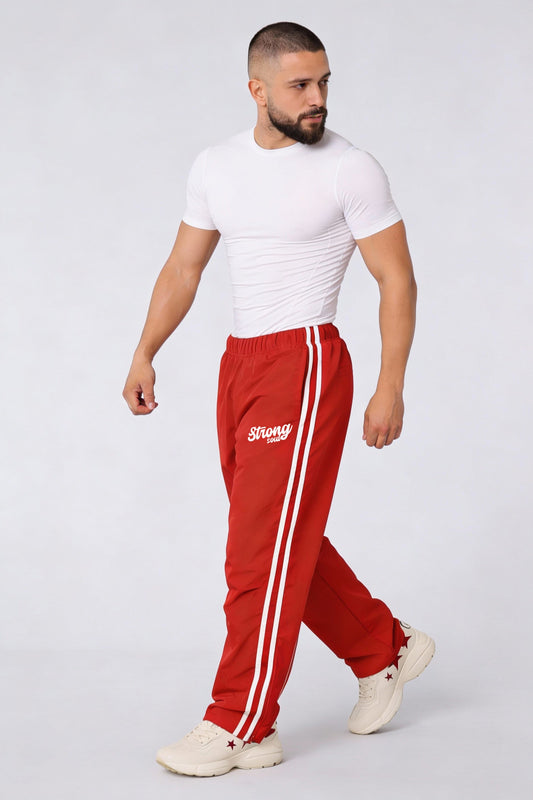 TS101 - Red - Summer TrackSuit Strong Soul Track Pants
