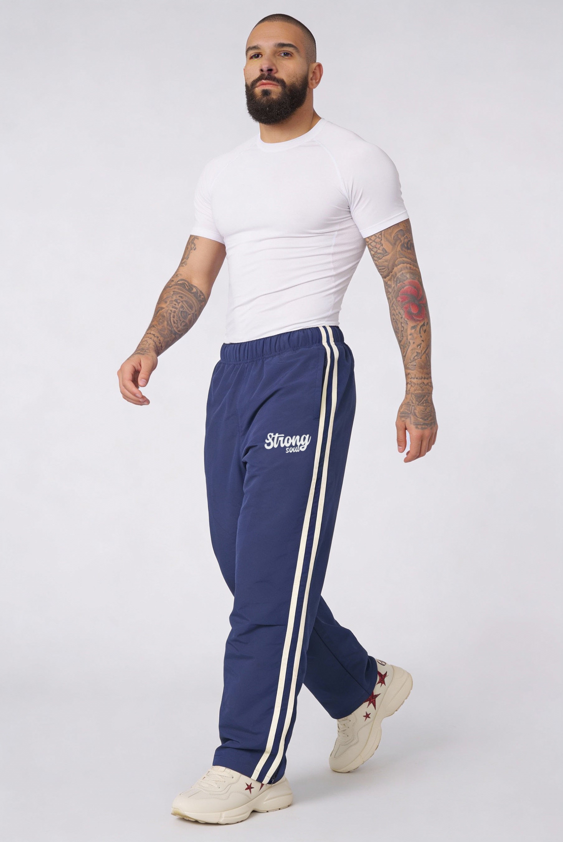 TS101 - Blue - Summer TrackSuit Strong Soul Track Pants