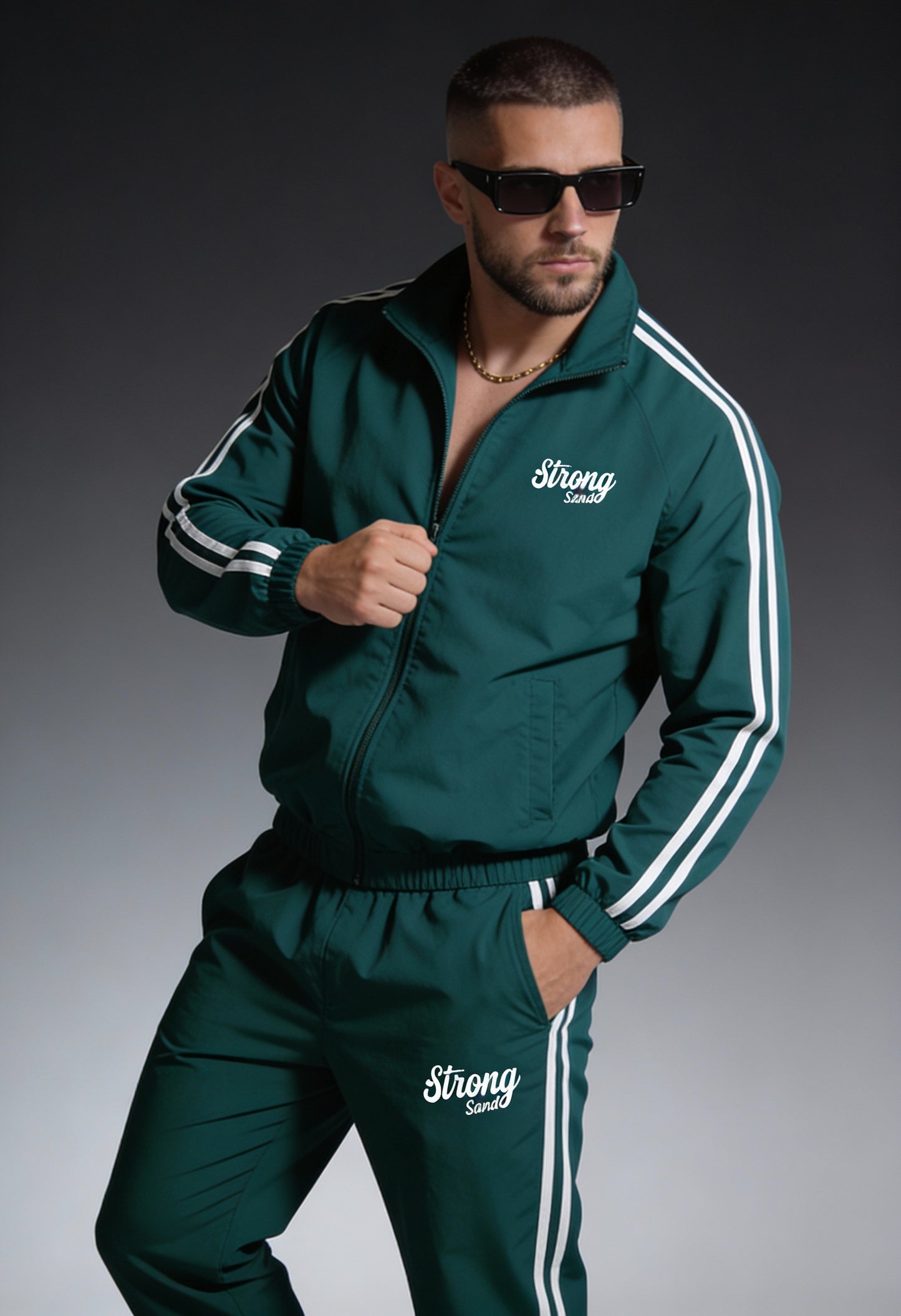 TS101 - Emerald Green - Summer TrackSuit
