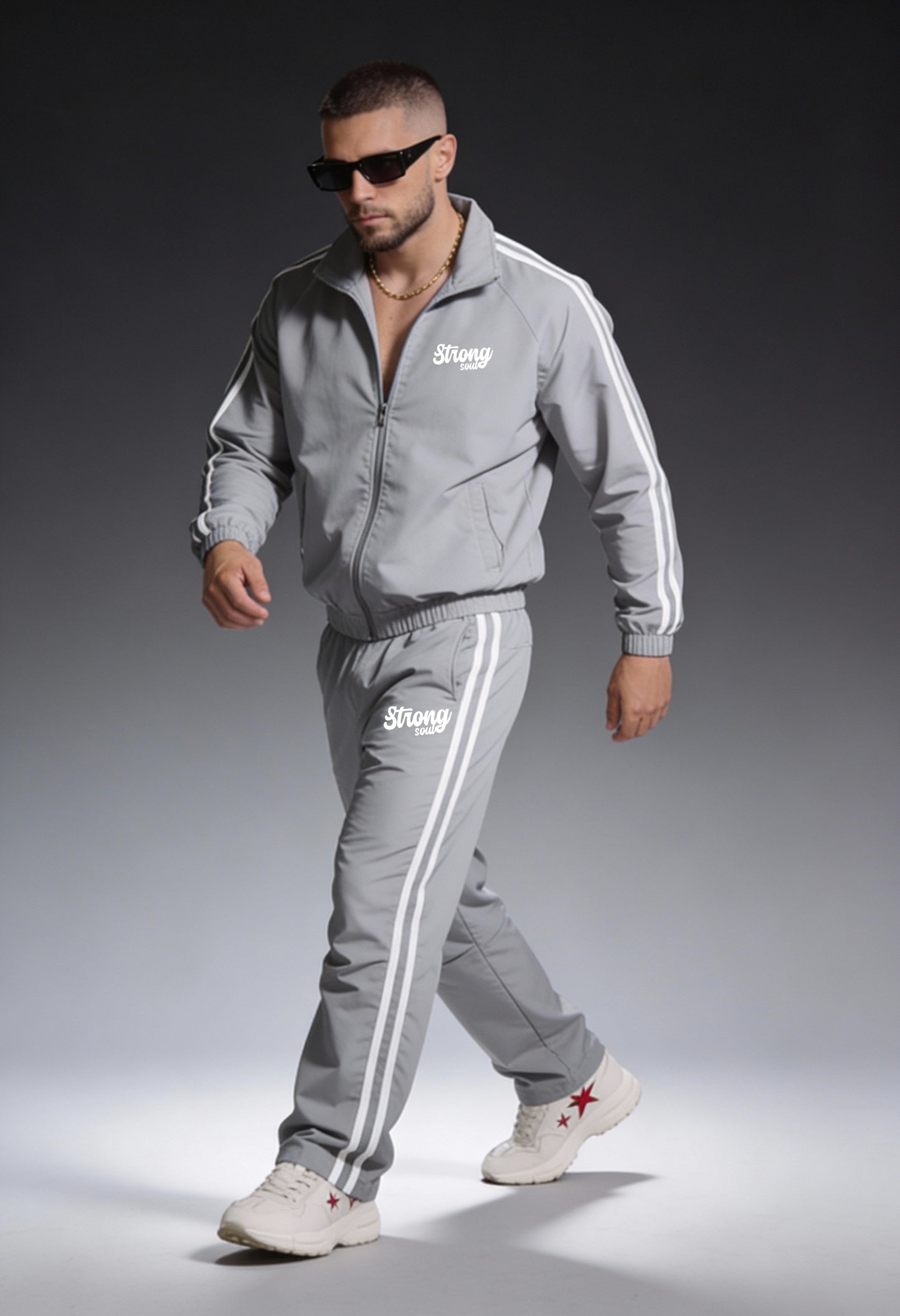 TS101 - Light Grey - Summer TrackSuit