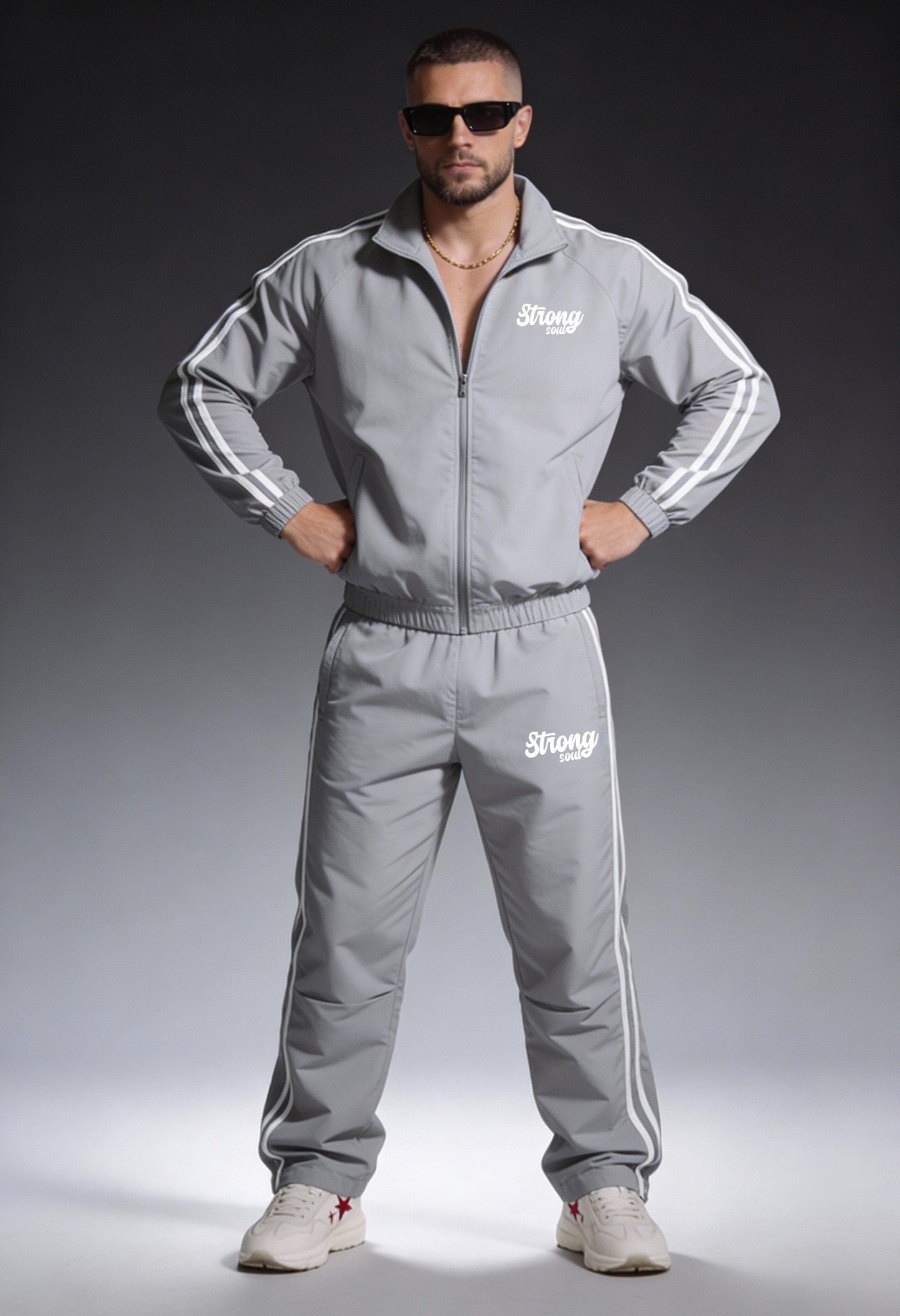 TS101 - Light Grey - Summer TrackSuit