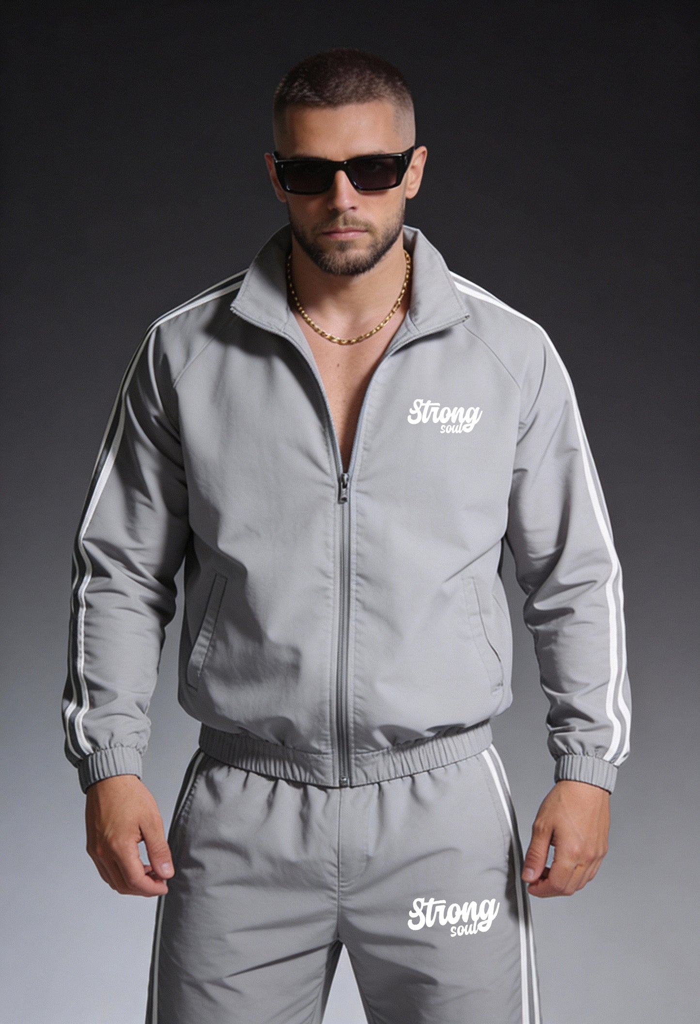 TS101 - Light Grey - Summer TrackSuit