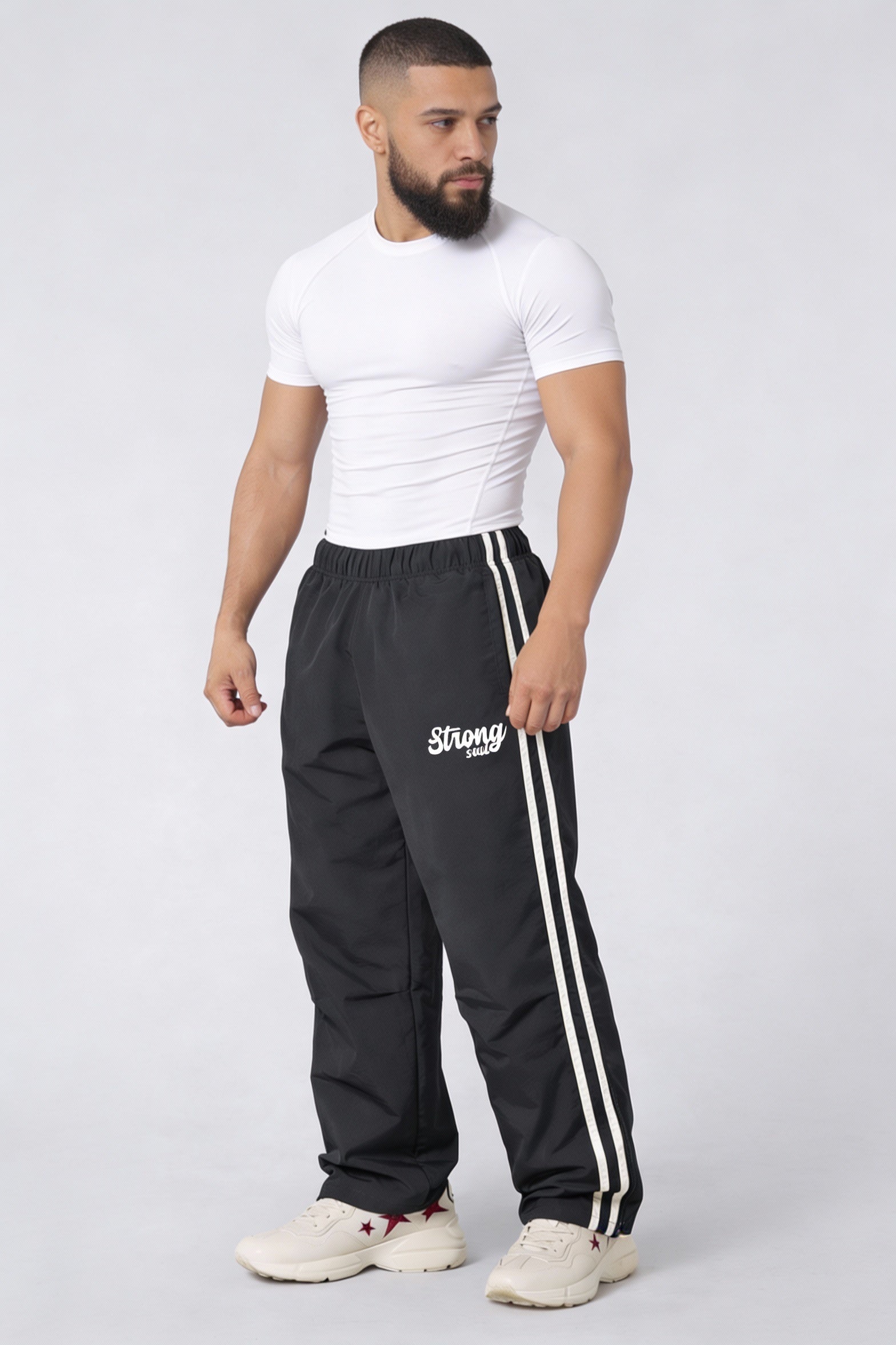 TS101 - Charcoal - Summer TrackSuit Strong Soul Track Pants