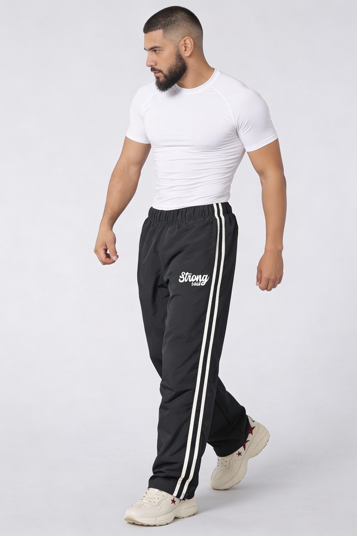 TS101 - Charcoal - Summer TrackSuit Strong Soul Track Pants