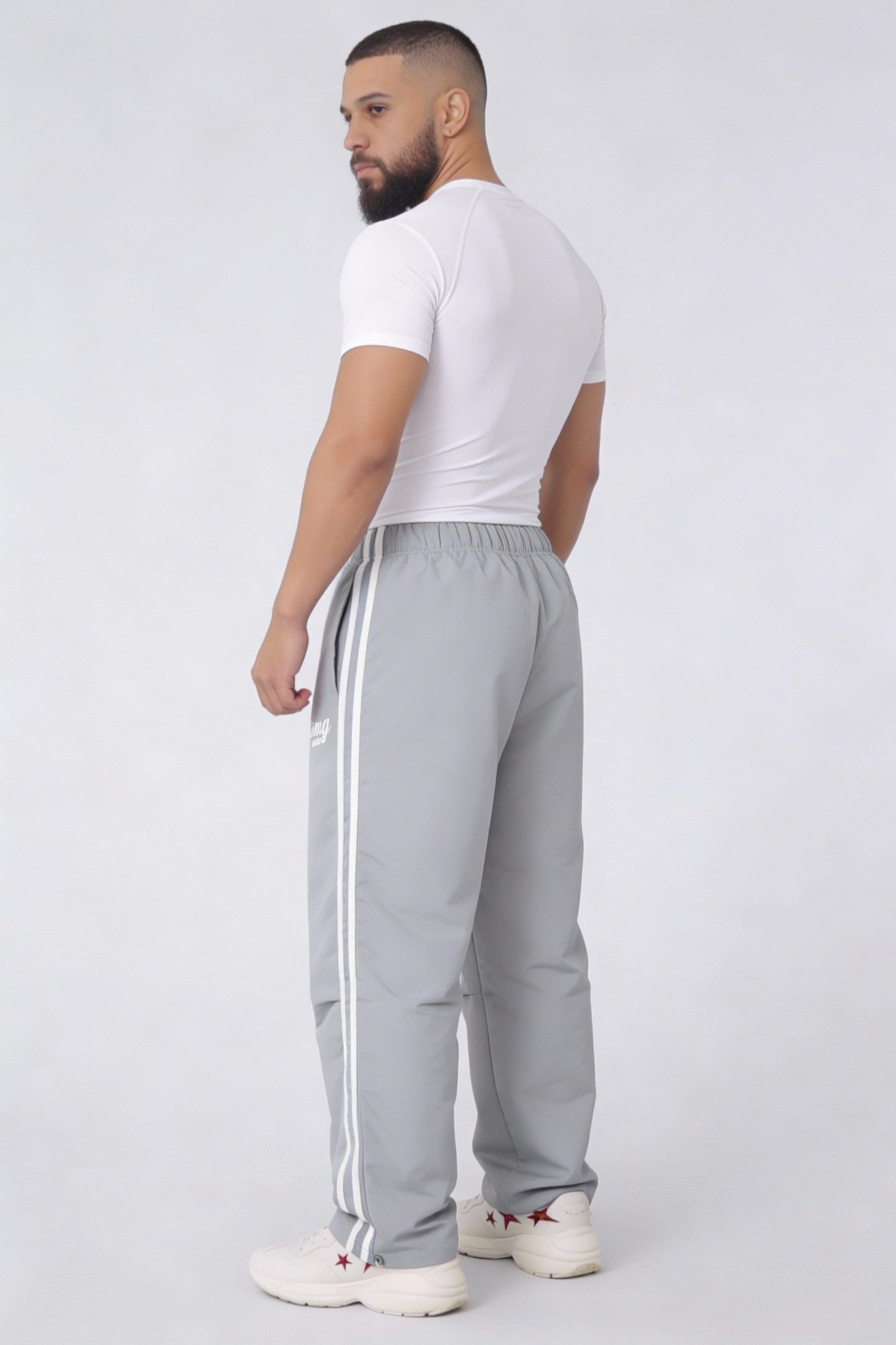 TS101 - Light Grey - Flagship TrackSuit Polyester Strong Soul Track Pants