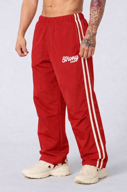 TS101 - Red - Summer TrackSuit Strong Soul Track Pants