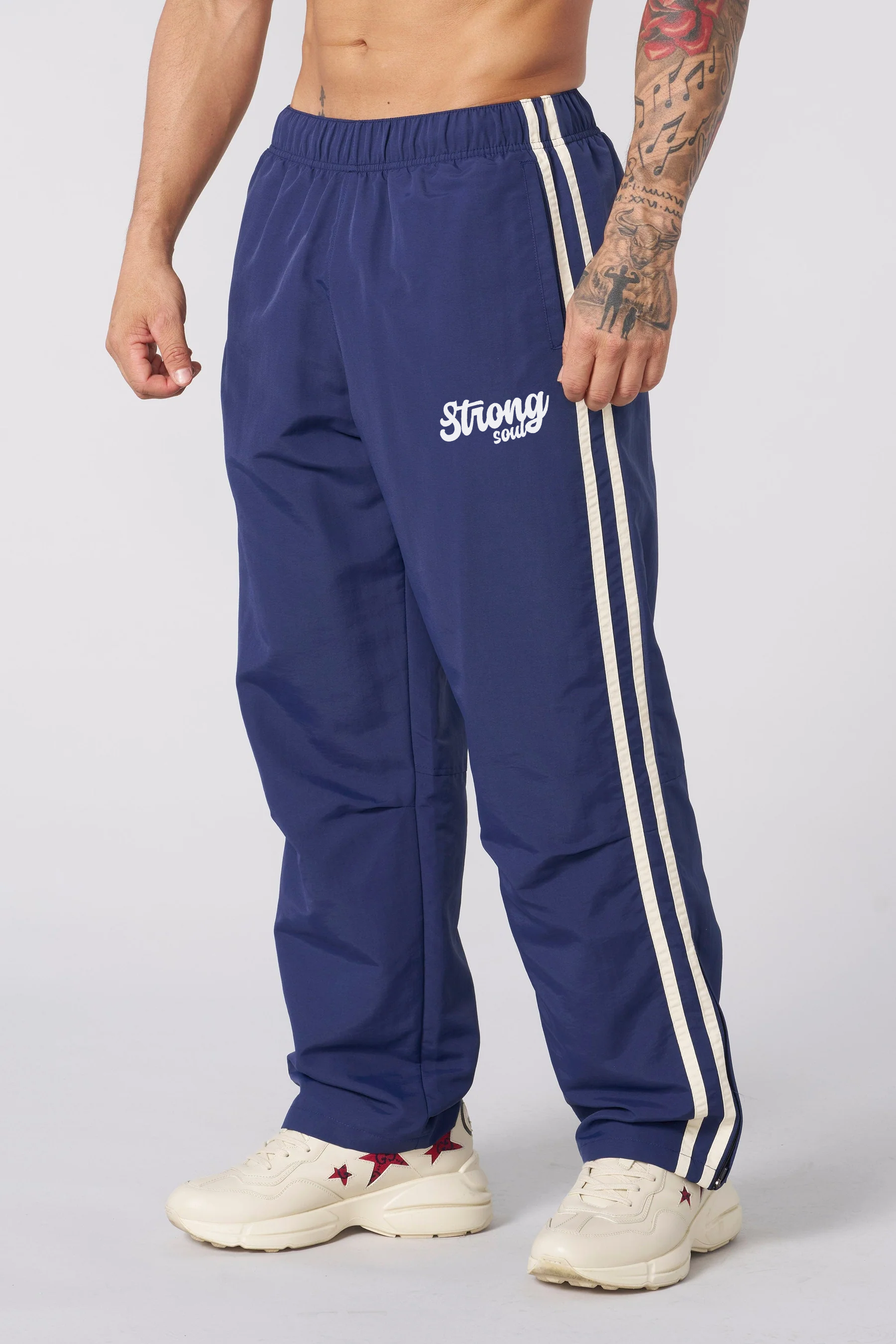 TS101 - Blue - Summer TrackSuit Strong Soul Track Pants