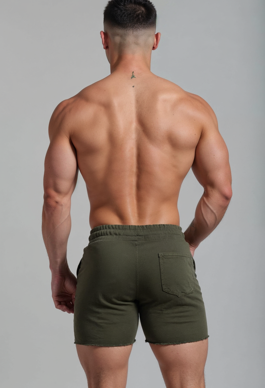 Short Shorts 101 - Army Green - Plain